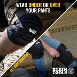 Klein Tools L/XL Lightweight Knee Pad Sleeves -Safety Equipment Sales klein tools flooring knee pads 60592 a0 1000