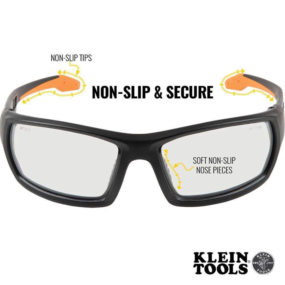 Klein Tools Professional Safety Glasses, Full Frame, Clear Lens 5 Klein Tools Professional Safety Glasses, Full Frame, Clear Lens - Image 5