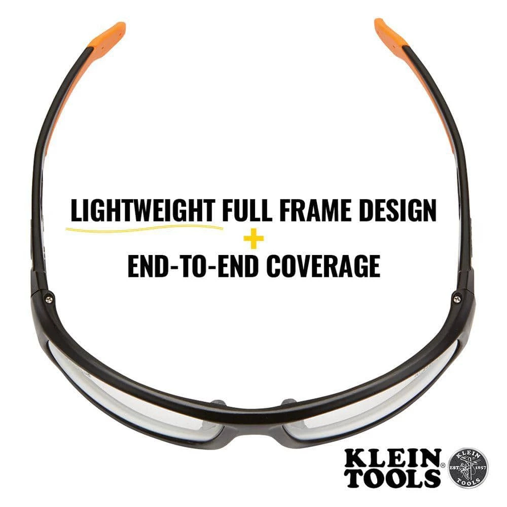 Klein Tools Professional Safety Glasses, Full Frame, Clear Lens 4 Klein Tools Professional Safety Glasses, Full Frame, Clear Lens - Image 4