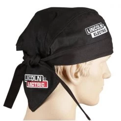 Lincoln Electric 6 in. Fire Resistant Black Welding Doo Rag 10 Lincoln Electric 6 in. Fire Resistant Black Welding Doo Rag -Safety Equipment Sales lincoln electric safety accessories kh822 4f 1000