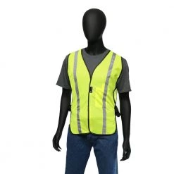 MAXIMUM SAFETY 48 in. Hi-Vis Yellow Mesh Safety Vest -Safety Equipment Sales maximum safety safety vests mx47100 occ12 44 1000