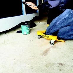 Milescraft KneeBlades Durable Rolling Knee Pads -Safety Equipment Sales milescraft flooring knee pads 1603 44 1000