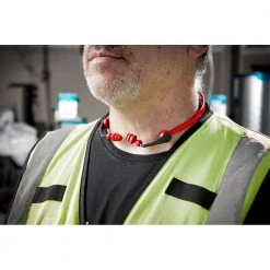Milwaukee Banded Reusable Red Earplugs with 25 dB Noise Reduction Rating -Safety Equipment Sales milwaukee ear plugs 48 73 3201 77 1000