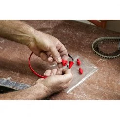 Milwaukee Banded Reusable Red Earplugs with 25 dB Noise Reduction Rating -Safety Equipment Sales milwaukee ear plugs 48 73 3201 c3 1000