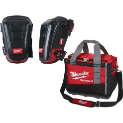 Milwaukee High Performance Hard Shell Knee Pads with PACKOUT Tool Bag