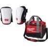 Milwaukee Non Marring Performance Knee Pad with PACKOUT Tool Bag