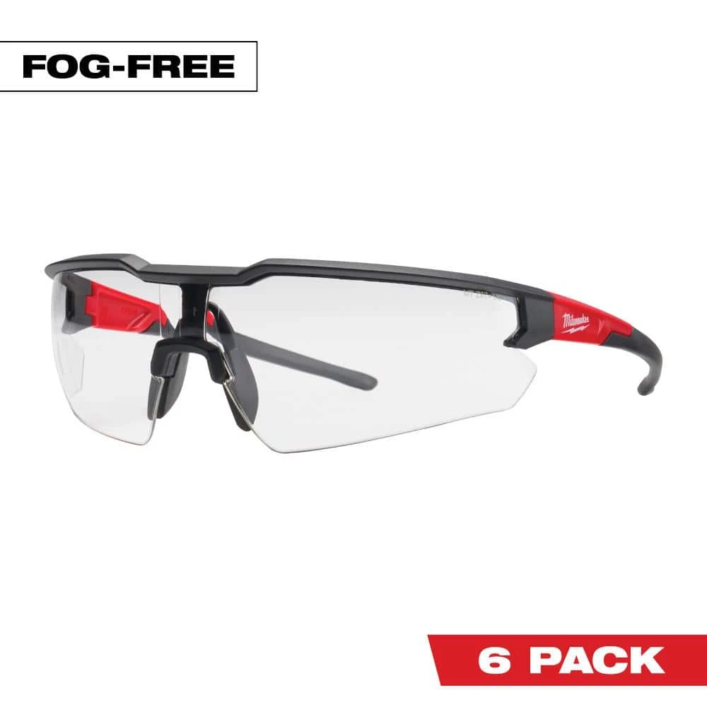 Milwaukee Safety Glasses with Clear Fog-Free Lenses (6-Pack) 1 Milwaukee Safety Glasses with Clear Fog-Free Lenses (6-Pack)