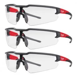 Milwaukee Safety Glasses with Clear Anti-Scratch Lenses (3-Pack) -Safety Equipment Sales milwaukee safety glasses 48 73 2052 31 1000