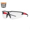 Milwaukee Safety Glasses with Clear Anti-Scratch Lenses (3-Pack)