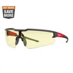 Milwaukee Yellow Safety Glasses Fog-Free Lenses