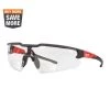Milwaukee Clear +1.00 Bifocal Safety Glasses Magnified Anti-Scratch Lenses
