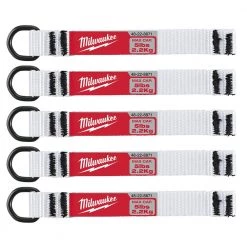 Milwaukee 5 lbs. D-Ring Lanyard Attachment (5-Piece) -Safety Equipment Sales milwaukee safety lanyards 48 22 8871 66 1000