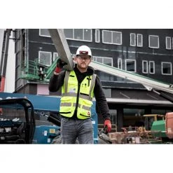 Milwaukee Large/X-Large Yellow Class 2 High Visibility Safety Vest with 10 Pockets -Safety Equipment Sales milwaukee safety vests 48 73 5022 d4 1000