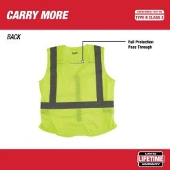 Milwaukee 4X-Large/5X-Large Yellow Class 2-High Visibility Safety Vest with 10-Pockets (12-Pack) 12 Milwaukee 4X-Large/5X-Large Yellow Class 2-High Visibility Safety Vest with 10-Pockets (12-Pack) -Safety Equipment Sales milwaukee safety vests 48 73 5024x12 40 1000