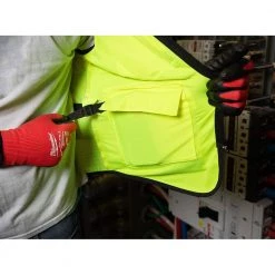 Milwaukee Performance 4X-Large/5X-Large Yellow Class 2-High Visibility Safety Vest with 15-Pockets (12-Pack) -Safety Equipment Sales milwaukee safety vests 48 73 5044x12 44 1000