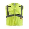 Milwaukee Large/X-Large Yellow Class 2 Mesh High Visibility Safety Vest with 9-Pockets (4-Pack)