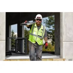 Milwaukee 4X-Large/5X-Large Yellow Class 2 Polyester Mesh High Visibility Safety Vest with 9-Pockets 19 Milwaukee 4X-Large/5X-Large Yellow Class 2 Polyester Mesh High Visibility Safety Vest with 9-Pockets -Safety Equipment Sales milwaukee safety vests 48 73 5114 c3 1000