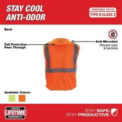 Milwaukee Small/Medium Orange Class 2 Mesh High Visibility Safety Vest with 9-Pockets (4-Pack) 10 Milwaukee Small/Medium Orange Class 2 Mesh High Visibility Safety Vest with 9-Pockets (4-Pack) -Safety Equipment Sales milwaukee safety vests 48 73 5115x4 40 1000