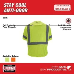 Milwaukee 2X-Large/3X-Large Yellow Class 3 Mesh High Visibility Safety Vest with 9-Pockets and Sleeves -Safety Equipment Sales milwaukee safety vests 48 73 5133 1d 1000