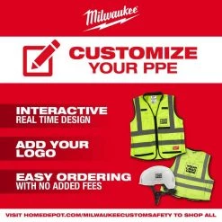 Milwaukee 2X-Large/3X-Large Orange Class 3 Mesh High Visibility Safety Vest with 9-Pockets and Sleeves -Safety Equipment Sales milwaukee safety vests 48 73 5137 40 1000