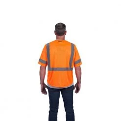 Milwaukee 4X-Large/5X-Large Orange Class-3 Mesh High Visibility Safety Vest with 9-Pockets and Sleeves -Safety Equipment Sales milwaukee safety vests 48 73 5138 44 1000