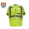 Milwaukee Large/X-Large Yellow Class 3 High Visibility Safety Vest with 10-Pockets and Sleeves