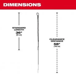 Milwaukee 15 lbs. Locking Tool Lanyard -Safety Equipment Sales milwaukee tool lanyards 48 22 8815 a0 1000