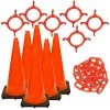 Mr. Chain 28 in. Traffic Cone and Chain Kit Orange
