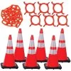 Mr. Chain 28 in. Traffic Orange Reflective Cone and Chain Kit
