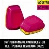3M OV AG P100 Replacement Respirator Cartridges for Professional Multi-Purpose Reusable Respirator (1-Pair)