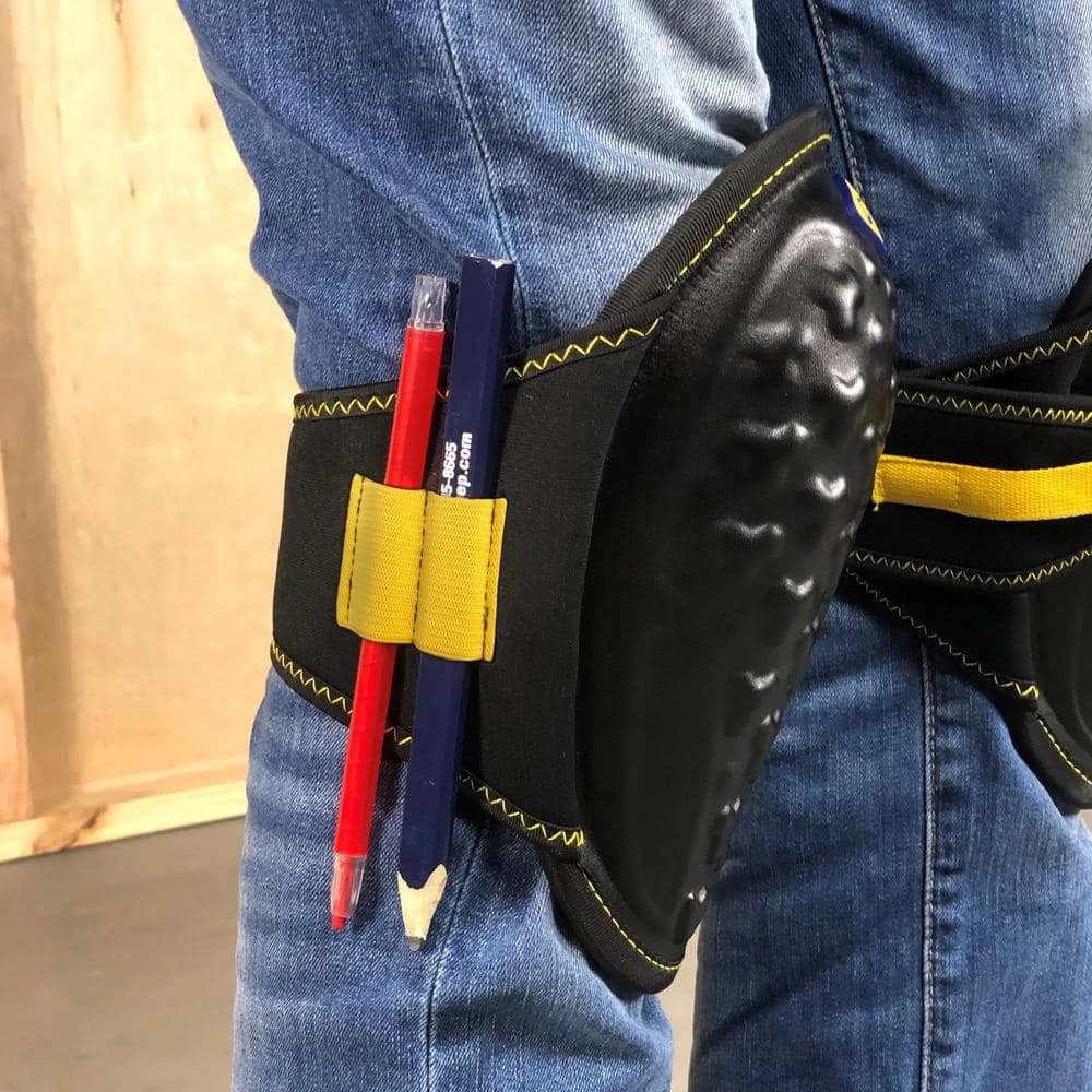 QEP ProMax Gel Knee Pads with Lightweight EVA Foam Cushion and Pen Storage (1-Pair) 2 QEP ProMax Gel Knee Pads with Lightweight EVA Foam Cushion and Pen Storage (1-Pair) - Image 2