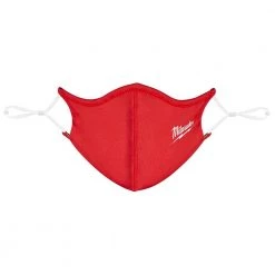 Milwaukee Red 2-Layer Reusable Face Mask -Safety Equipment Sales red milwaukee face masks 48 73 4227 66 1000