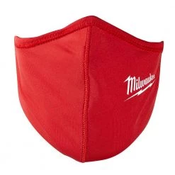 Milwaukee Red 2-Layer Reusable Face Mask (10-Pack) -Safety Equipment Sales red milwaukee face masks 48 73 4229 1d 1000