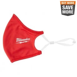 Milwaukee Red 2-Layer Reusable Face Mask (10-Pack)