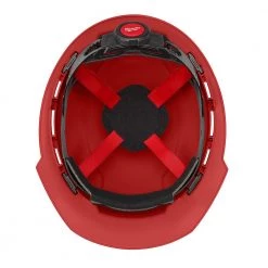Milwaukee BOLT Red Type 1 Class E Front Brim Non-Vented Hard Hat with 4 Point Ratcheting Suspension -Safety Equipment Sales red milwaukee hard hats 48 73 1108 4f 1000