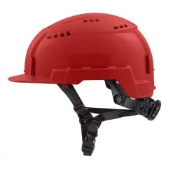 Milwaukee BOLT Red Type 2 Class C Front Brim Vented Safety Helmet -Safety Equipment Sales red milwaukee hard hats 48 73 1328 76 1000