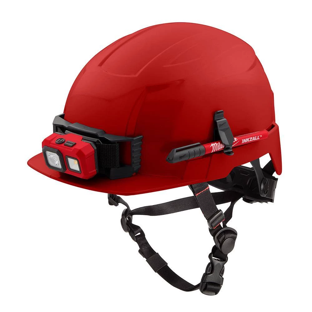 Milwaukee BOLT Red Type 2 Class E Front Brim Non-Vented Safety Helmet 10 Milwaukee BOLT Red Type 2 Class E Front Brim Non-Vented Safety Helmet - Image 10
