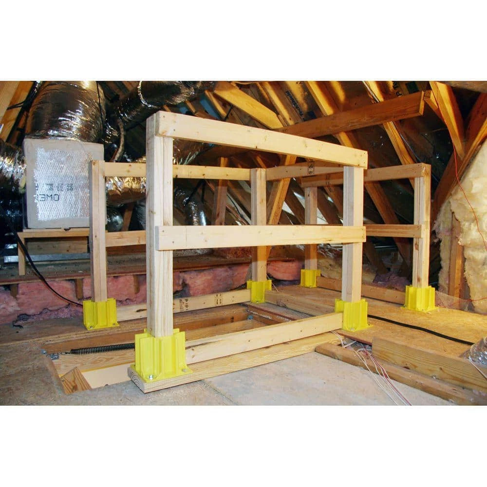Safety Boot Yellow OSHA Compliant Guardrail Base with Toeboard Slots for Complete OSHA Required Toeboard Protection 1 Unit 2 Safety Boot Yellow OSHA Compliant Guardrail Base with Toeboard Slots for Complete OSHA Required Toeboard Protection 1 Unit - Image 2
