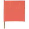 Safety Flag 18 in. x 18 in. Orange Vinyl-Coated Nylon Flags and Staffs (2-Pack)