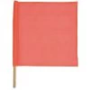 Safety Flag 18 in. x 18 in. Orange Vinyl Mesh Flags and Staffs (2-Pack)