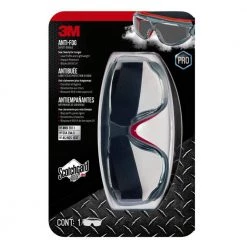 Scotchgard Protector Gray/Red Anti-Fog Goggles with Clear Lens -Safety Equipment Sales scotchgard safety goggles 47212h1 vdc ps c3 1000