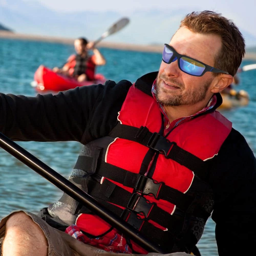 Shadedeye Sport Black with Blue Accent Polarized Sunglasses 2 Shadedeye Sport Black with Blue Accent Polarized Sunglasses - Image 2