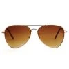 Shadedeye Gold Aviator Polarized Sunglasses