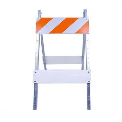 Three D Traffic Works 8 in. Plywood/Metal Type I Barricade