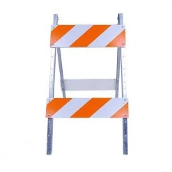 Three D Traffic Works 8/8 in. Wood and Metal EG Sheeting Type II Barricade