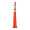 Three D Traffic Works 42 in. Orange Safety Cone without Base and 6 in. and 4 in. High-Intensity Sheeting