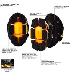 TOUGHBUILT GelFit Black Stabilizer Knee Pads with removeable Stabilizer SnapShells -Safety Equipment Sales toughbuilt flooring knee pads tb kp g205 e1 1000