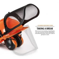 TR Industrial Forestry Safety Helmet and Hearing Protection System -Safety Equipment Sales tr industrial face shields tr88011 76 1000