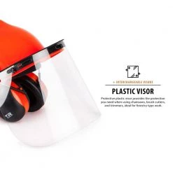 TR Industrial Forestry Safety Helmet and Hearing Protection System -Safety Equipment Sales tr industrial face shields tr88011 fa 1000