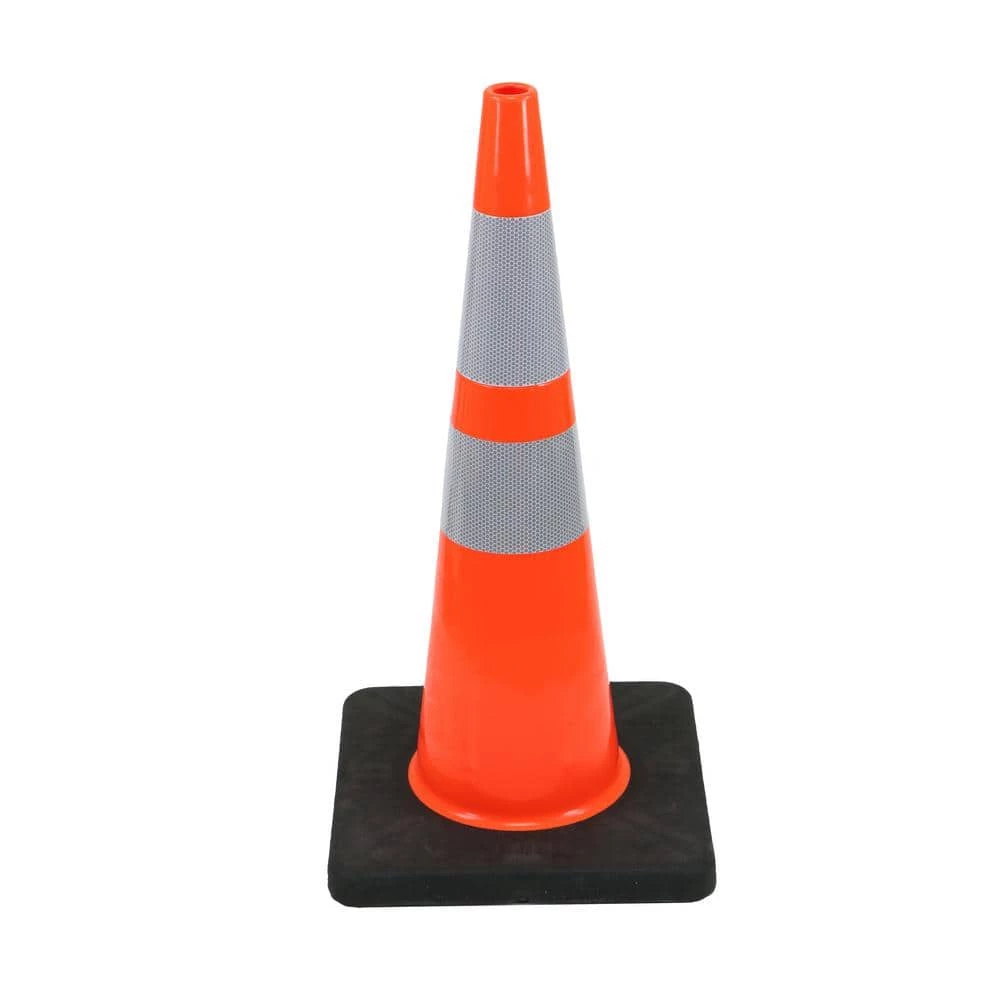 Unbranded 28 in. Orange Reflective PVC Injection Molded Cone 1 Unbranded 28 in. Orange Reflective PVC Injection Molded Cone